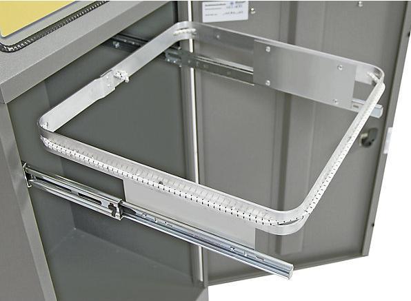 Image du produit kaiserkraft Système de collecte des déchets recyclables, volet à commande manuelle (120 l)