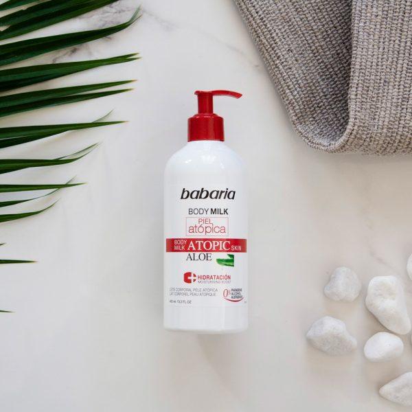 Actual product image Babaria PIEL ATOPICA aloe vera body milk 0% 400 ml (Body milk, 400 ml)