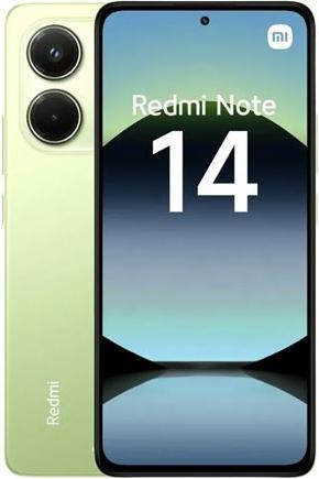 Actual product image Xiaomi Redmi Note 14 (256 GB, Lime Green, 6.67", Hybrid Dual SIM, 108 Mpx, 4G)