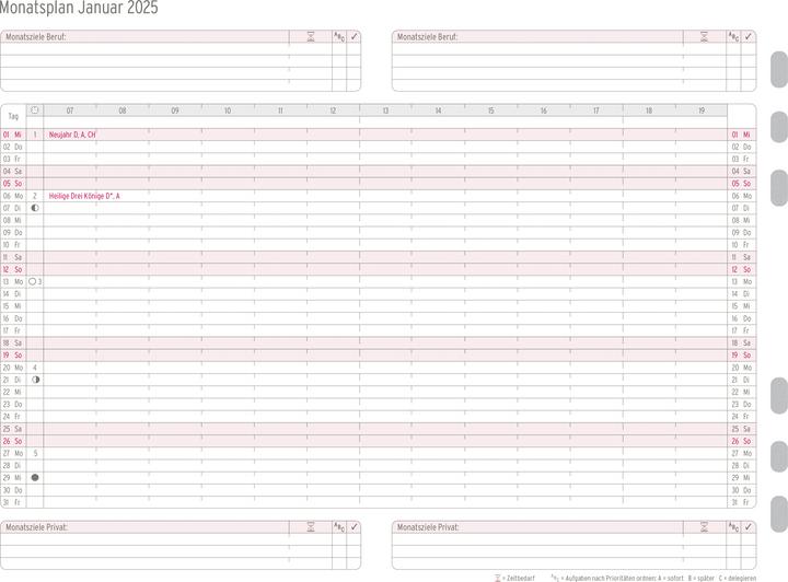 Produktbild Chronoplan Monatsplan (A5, Deutsch)