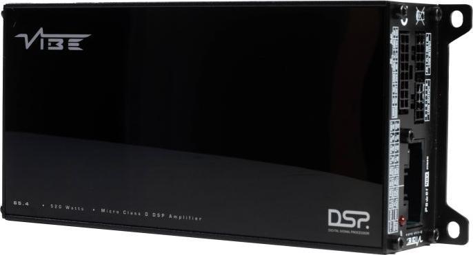 Actual product image Vibe POWERBOX65.4-8MDSP-V3 - Car amplifier - 4 channel amplifier - 8 channel DSP - 65W RMS (4-channel amplifier)