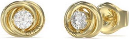Guess Fashion gold-plated earrings with zircon Perfect JUBE04065JWYGT/U (Surgical steel)