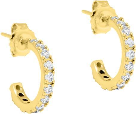 Actual product image Candy Creoles Kiki M, 925 sterling silver, gold-plated (925 Sterling silver, 18k gold-plated)