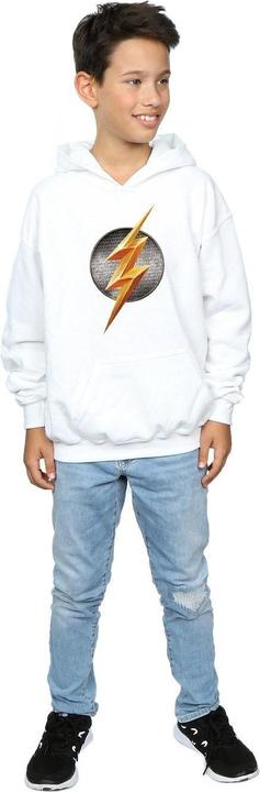 Actual product image Boys Justice League Movie Flash Emblem Hoodie (140, 146)