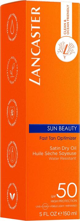 Actual product image Lancaster Oil Sun Protection Factor 50 (Suntan oil, SPF 50, 150 ml, 203 g)