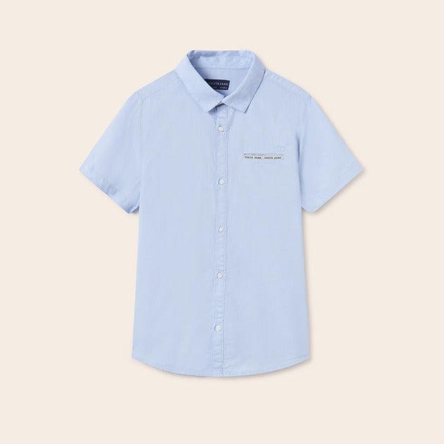 Actual product image MAYORAL Pure cotton short sleeve shirt (176)