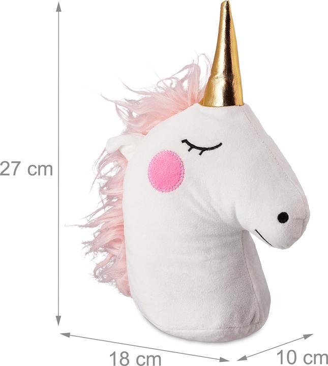 Image du produit Relaxdays Butoir de porte licorne (1 pièce(s), 18 x 10 x 27 cm)
