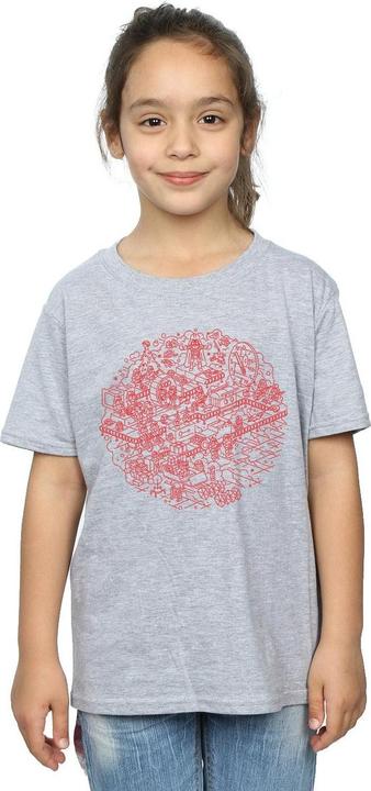 Immagine prodotto Star Wars Christmas Death Star Maglietta Ragazze (140, 146)