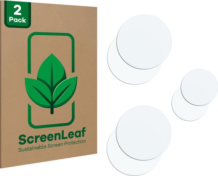 Actual product image ScreenLeaf Protective film sustainable screen protector screen protector film clear transparent (2 Piece, Xiaomi Redmi Note 12 Pro 5G)