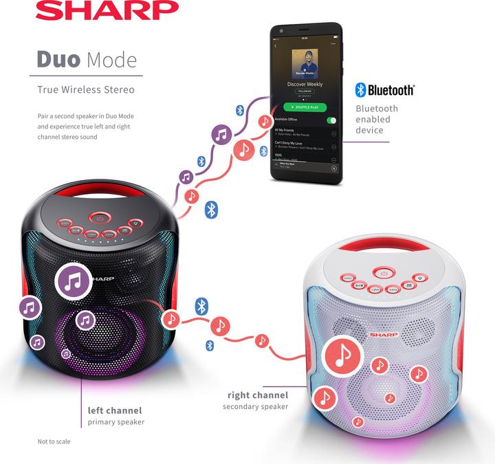 Actual product image Sharp PS-919 (14 h, Rechargeable battery operated, Electrical connection)