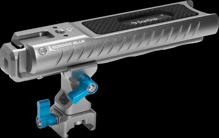 Actual product image Kondor Blue Pro-Blade SSD Handle For SanDisk USB-C Recording