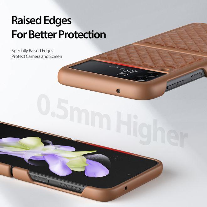 Actual product image Dux Ducis Venice Series Genuine Leather Case (Samsung Galaxy Z Flip4)
