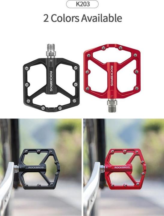 Produktbild Rockbros K203-BK bicycle pedal set - black