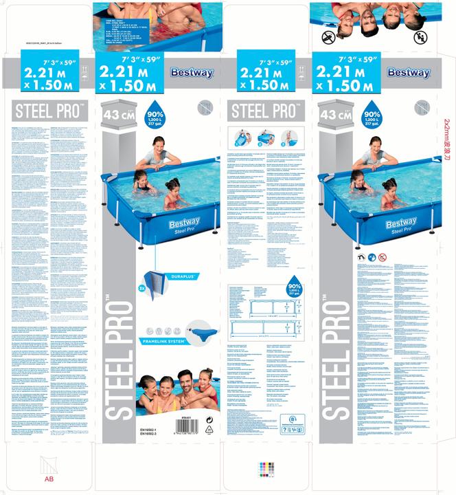 Produktbild Bestway Steel Pro (221 x 150 x 43 cm)
