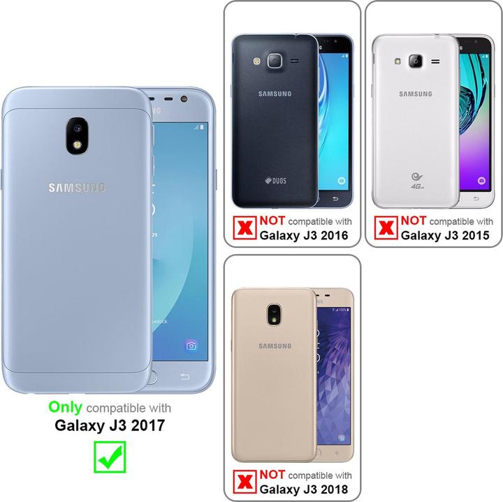 Image du produit Cadorabo Couverture du livre de fleurs (Samsung Galaxy J3 2017 (version US))