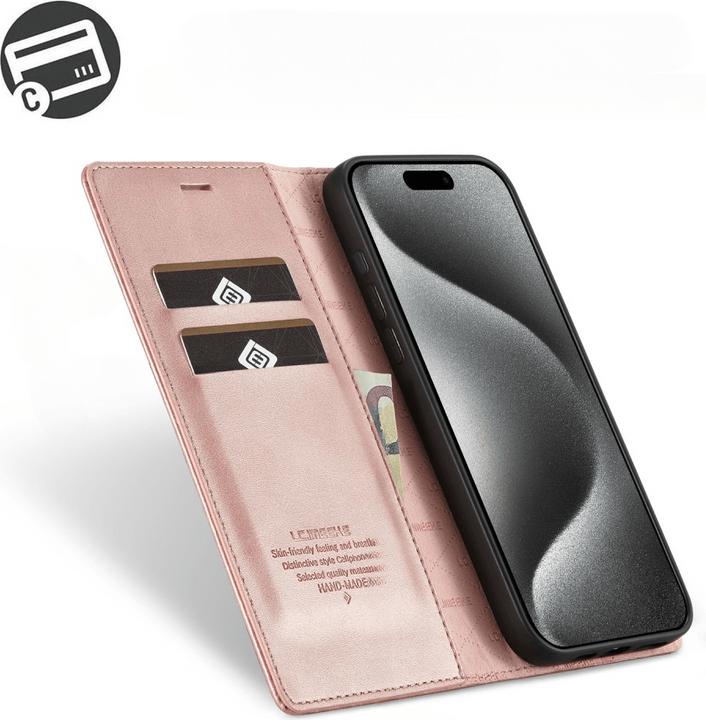 Actual product image LC.Imeeke iPhone 16 Pro - Flip Case Vintage (Apple iPhone 16 Pro)