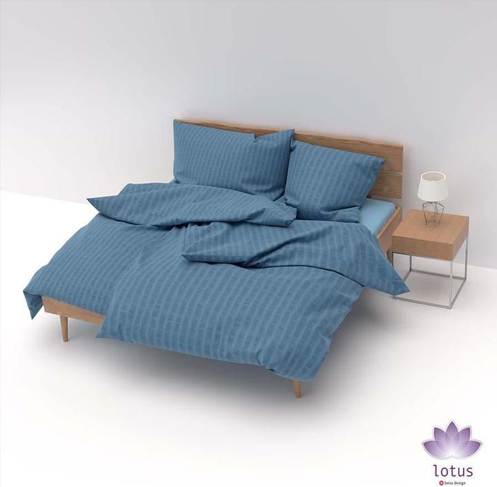 Actual product image Lotus Bettwaren Bed Linen Satin Seersucker uni (Duvet cover, 240 x 240 cm)