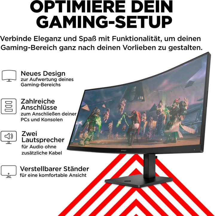 Actual product image HP Omen 34c (3440 x 1440 pixels, 34")