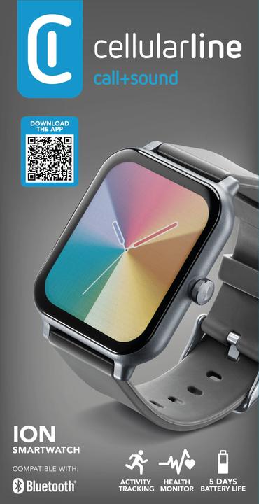 Actual product image Cellularline Cellular Line ION LED Digital Bluetooth Smartwatch