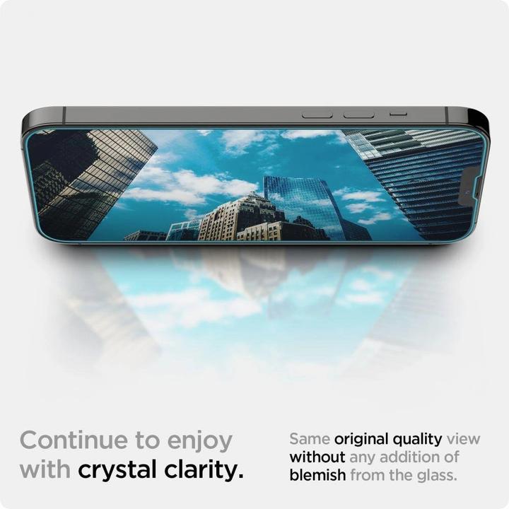 Produktbild Spigen Glas.tR EZ Fit (2 Stück, Apple iPhone 13, Apple iPhone 13 Pro)
