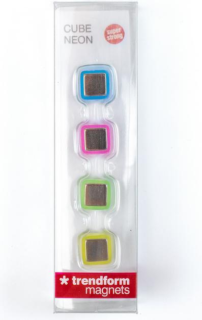 Produktbild Trendform Magic Magnets CUBE NEON 4er Set (4 x)
