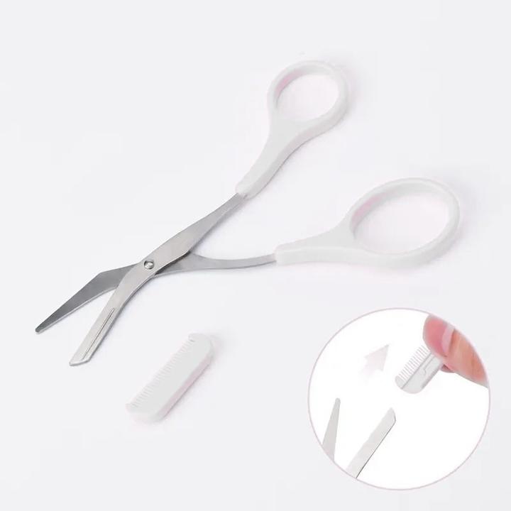 Actual product image Cbx Eyebrow scissors with comb, eyebrow trimmer (12.50 cm)
