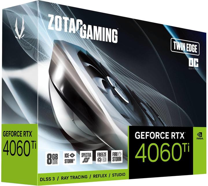 Image du produit Zotac RTX 4060 Ti 8GB Twin Edge OC Gaming (8 Go)