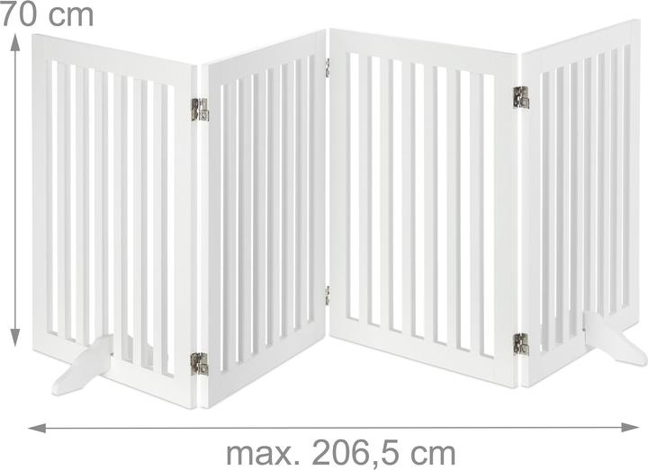 Relaxdays Barrière protection pour chiens, réglable (70 cm)