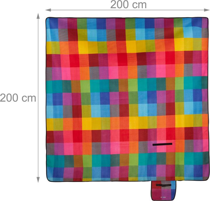 Actual product image Relaxdays Picnic blanket