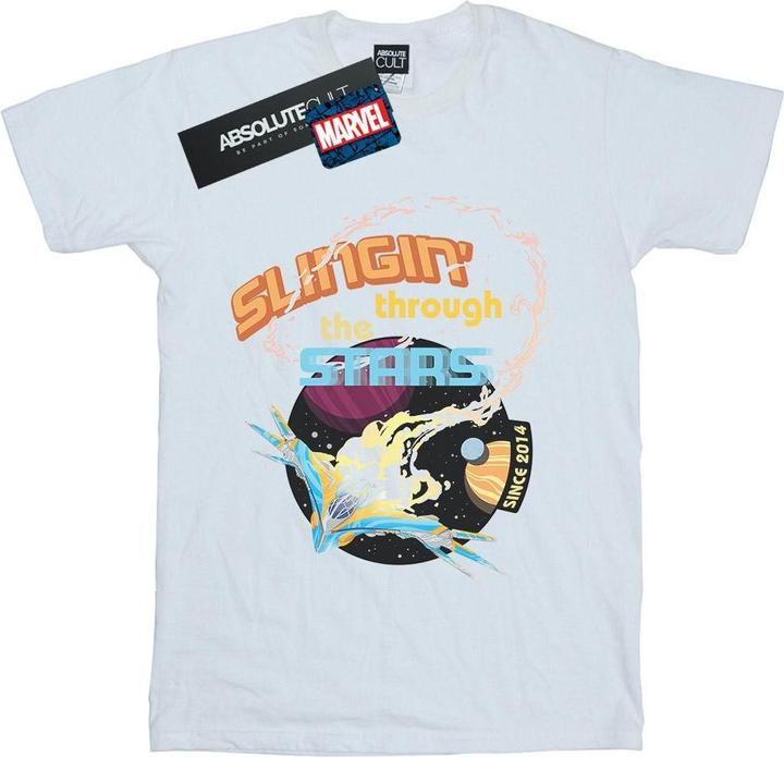 Actual product image Mens Guardians Of The Galaxy Milano Stars T-Shirt (S)