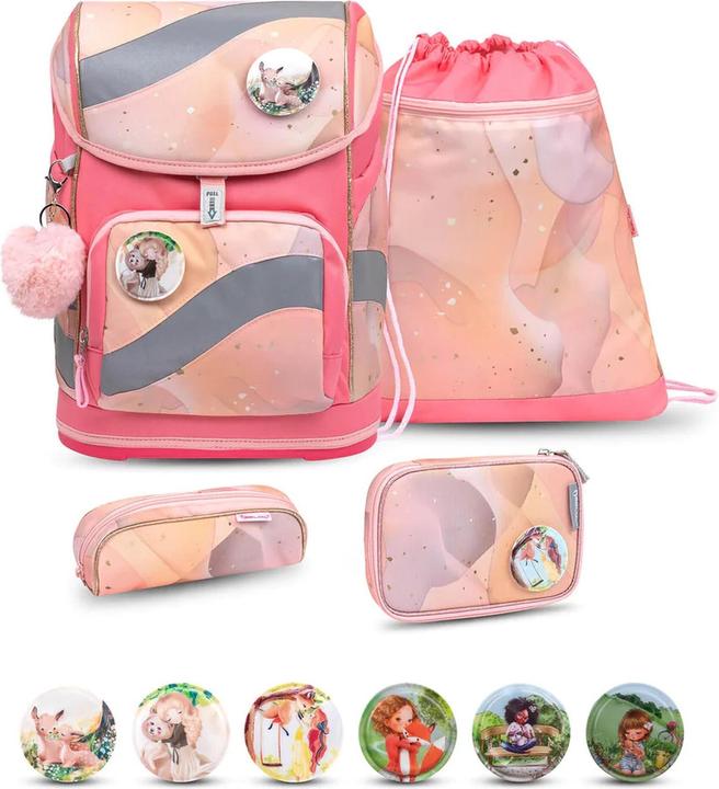 Produktbild Belmil SMARTY Schulrucksack 5-teiliges-Set Marble (20 l)