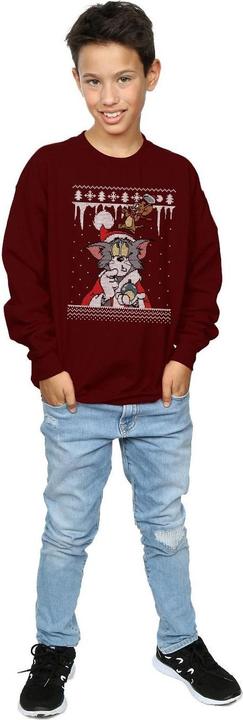 Actual product image Tom & Jerry Boys Christmas Fair Isle Sweatshirt (152, 158)