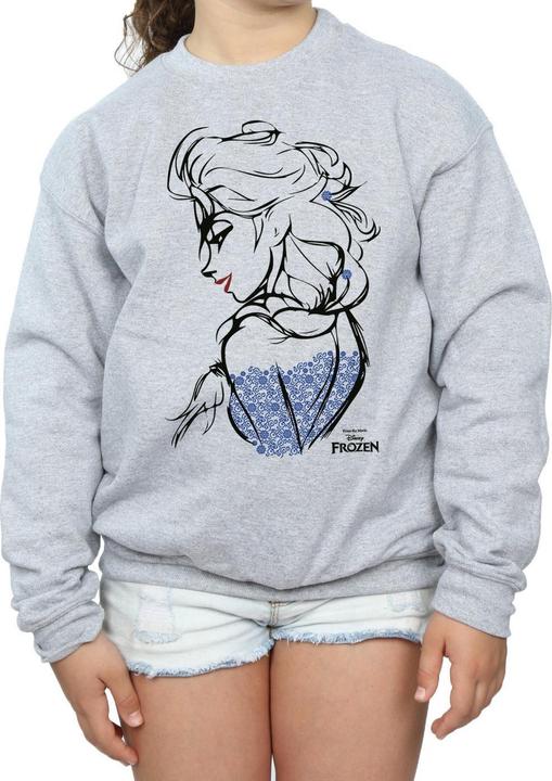 Produktbild Disney Frozen Elsa Sketch Mono Sweatshirt Mädchen (140, 146)