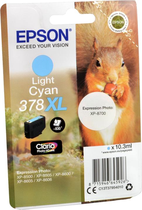 Actual product image Epson 378XL Claria Photo HD (LC)