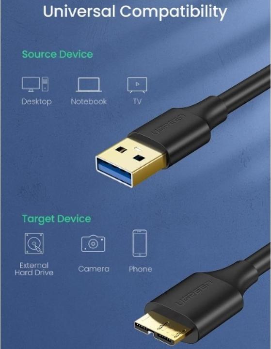 Produktbild Ugreen USB 3.0 auf Micro B (0.50 m, USB 3.0)