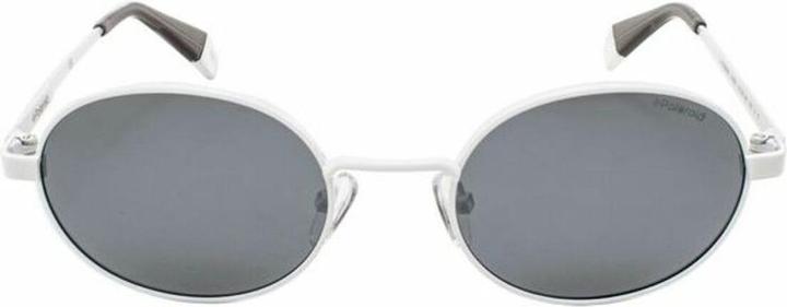 Image du produit Polaroid lunettes de soleil 6066/S unisexe cat. 3 rond acier inoxydable blanc/gris