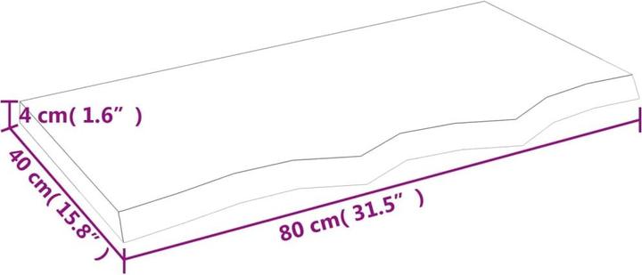 Actual product image VidaXL Gianna (80 x 4 x 40 cm)