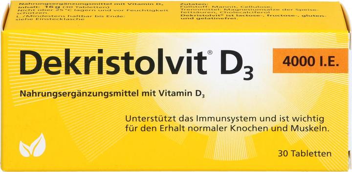 Dekristolvit D3 4000 I.E. Tabletten, 30 St. Tabletten (30 Stück, Tabletten)