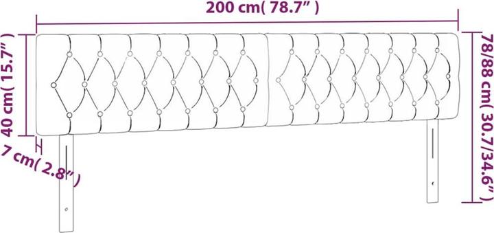 Produktbild VidaXL Fran (200 x 7 x 88 cm)