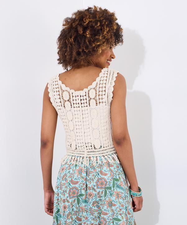 Immagine prodotto Joe Browns Neutral Tassel Crochet Waistcoat (L)