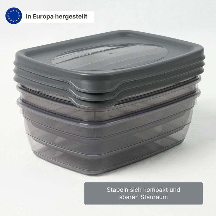 Immagine prodotto Hobby 3er-Set Boxen Aufbewahrungsdosen Meal-Prep-Dosen Frischhaltedosen (2 l)