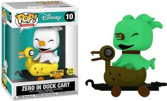 Actual product image Proxy Funko POP - The Night Before Christmas - Zero In Duck Cart (Glow in dark) (57725)