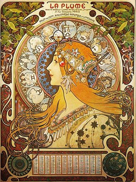 Produktbild D-Toys Puzzle 1000 Alfons Mucha, Zodiak (1000 Teile)