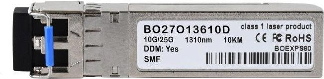 Actual product image BlueOptics Cisco SFP-10/25G-LR-I compatible SFP28 transceiver for singlemode 10 or 25 Gigabit highspeed data