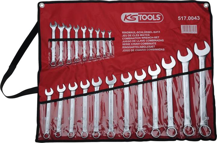 Produktbild KS Tools Ringmaulschlüssel-Satz. abgewinkelt. 21-tlg. 517.0 (11 mm, 13 mm, 32 mm, 18 mm, 29 mm, 12 mm, 20 mm, 19 mm, 27 mm, 15 mm, 22 mm, 25 mm, 6 mm, 21 mm, 7 mm, 14 mm, 31 mm, 8 mm, 10  mm, 30 mm, 23 mm, 26 mm, 17 mm, 28 mm, 9 mm, 16 mm, 24 mm)