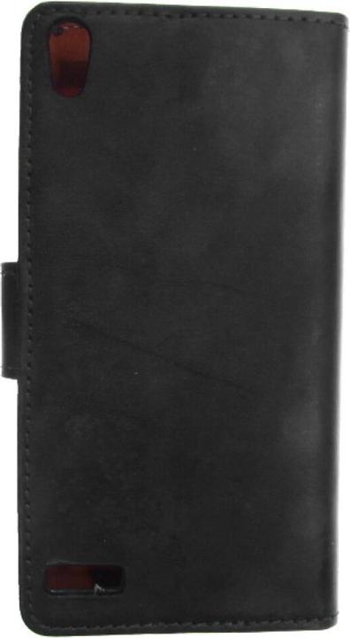 Immagine prodotto OEM Custodia a libro in pelle sottile per Huawei P6 - nero 4250710543205 (Huawei Ascend P6)