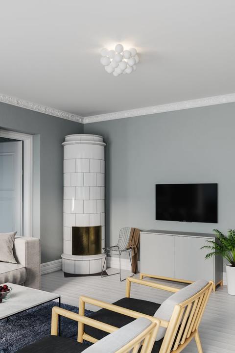 Image du produit By Rydens Grand plafonnier Ø30 Matt White (G9)