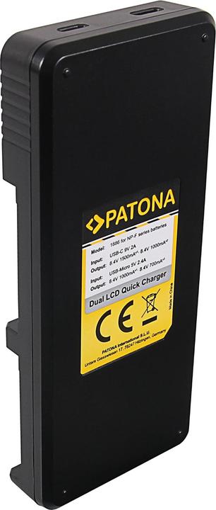 Image du produit Patona NP-F970 Kit chargeur + 2 batteries (Batterie, Chargeur)
