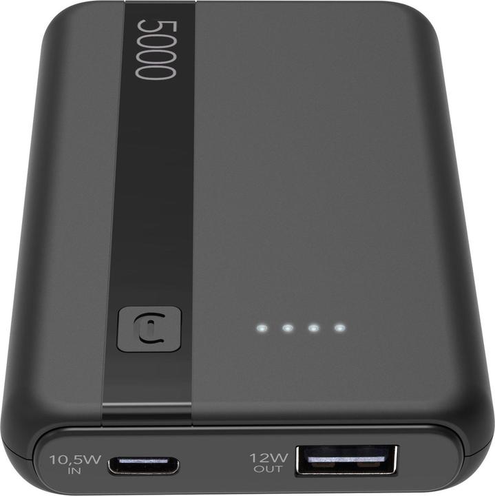 Produktbild Cellularline Power Bank 5000 - Black (5000 mAh, 12 W)