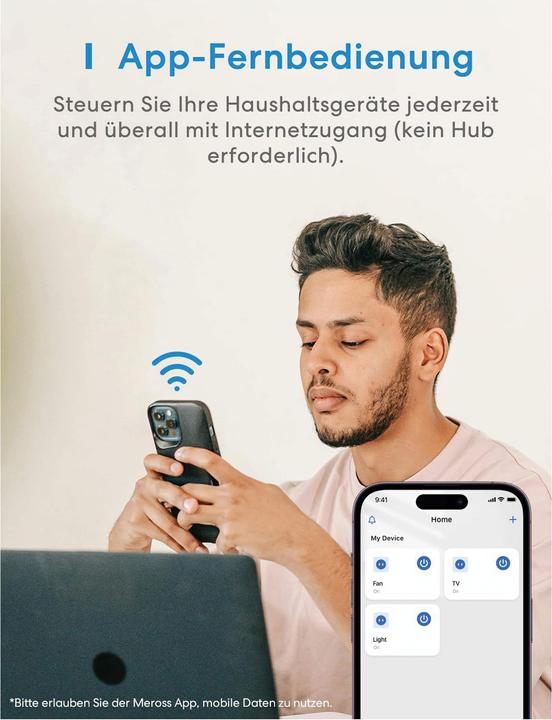 Produktbild Meross Smart Plug MSS305-EU
